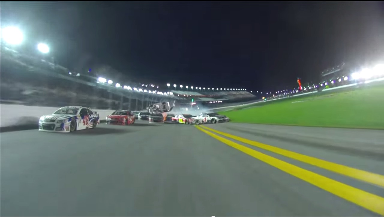 Austin Dillon Coke Zero 400 Crash As Seen By The Other NASCAR Drivers ...