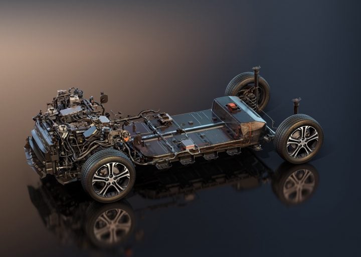 Chevy Bolt EV architecture with rare earth materials.