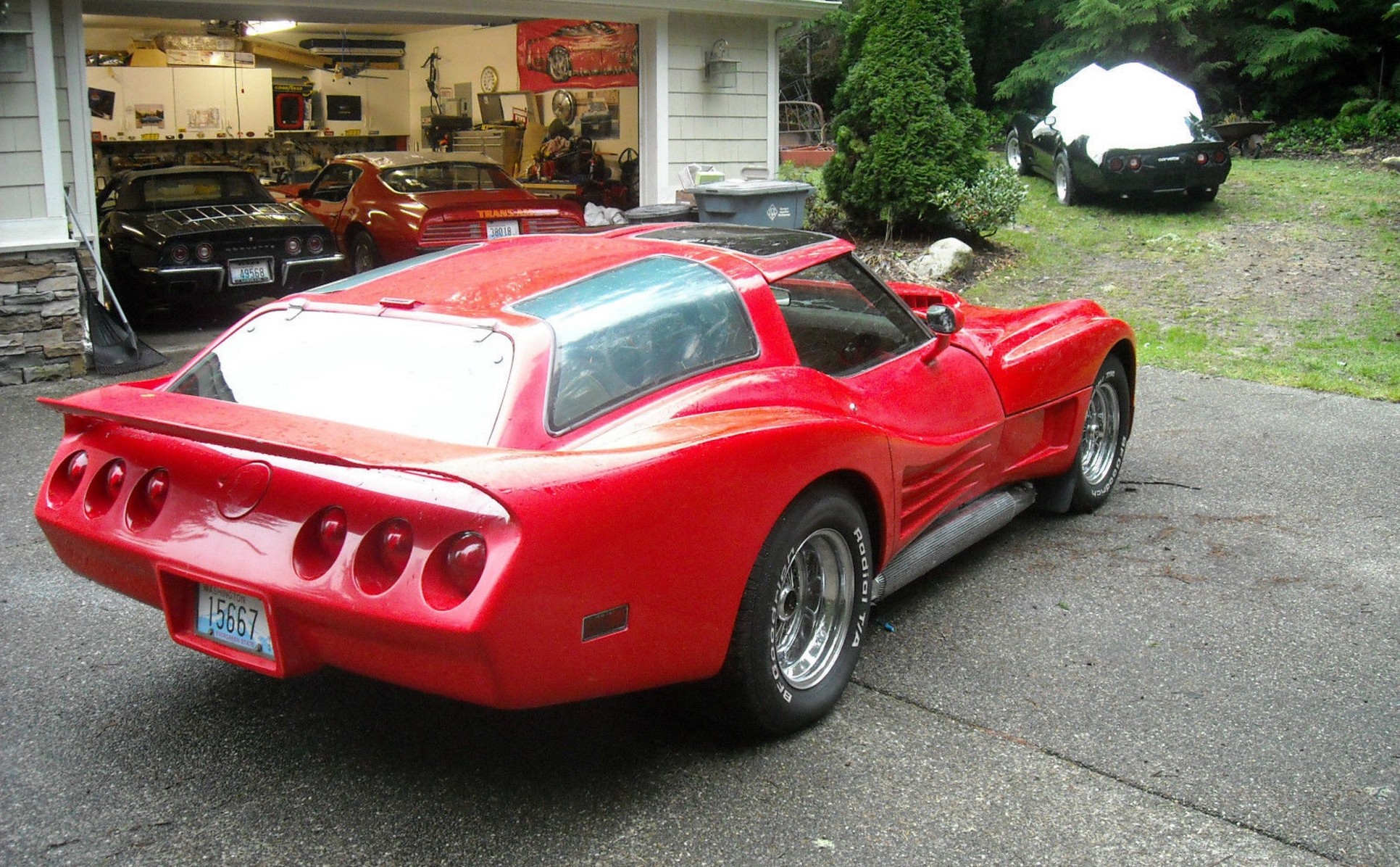 1976 Corvette C3 customized to a wagon body style made from fiberglass, fea...