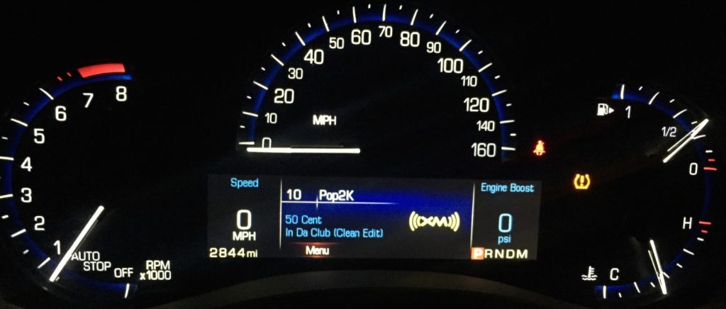 2016 Cadillac ATS Sedan Turbo - Engine Boost Gauge Indicator 01