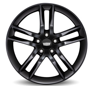 Cadillac ATS accessory - 19-inch wheels - 5-split spoke gloss black premium paint 5XZ