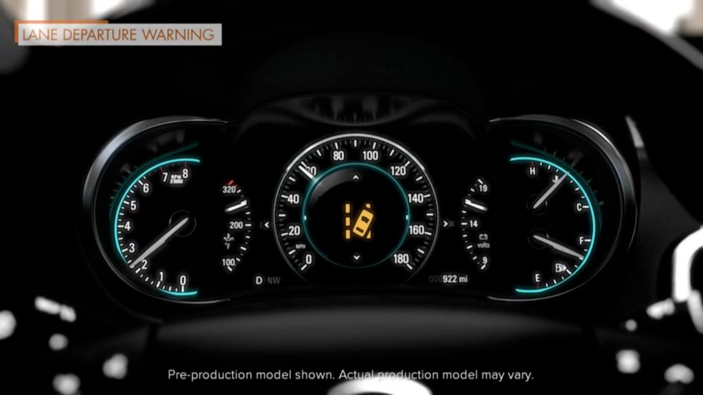2016 Buick LaCrosse interior 004 - Lane Departure Warning