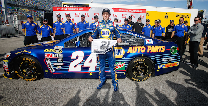 Chase Elliott Puts No. 24 Chevrolet On Pole For 2016 Daytona 500 - GM ...