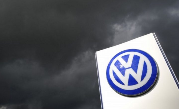 Volkswagen dealer sign.