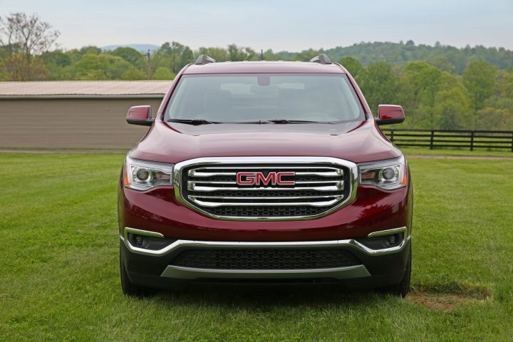 The front end of the GMC Acadia.