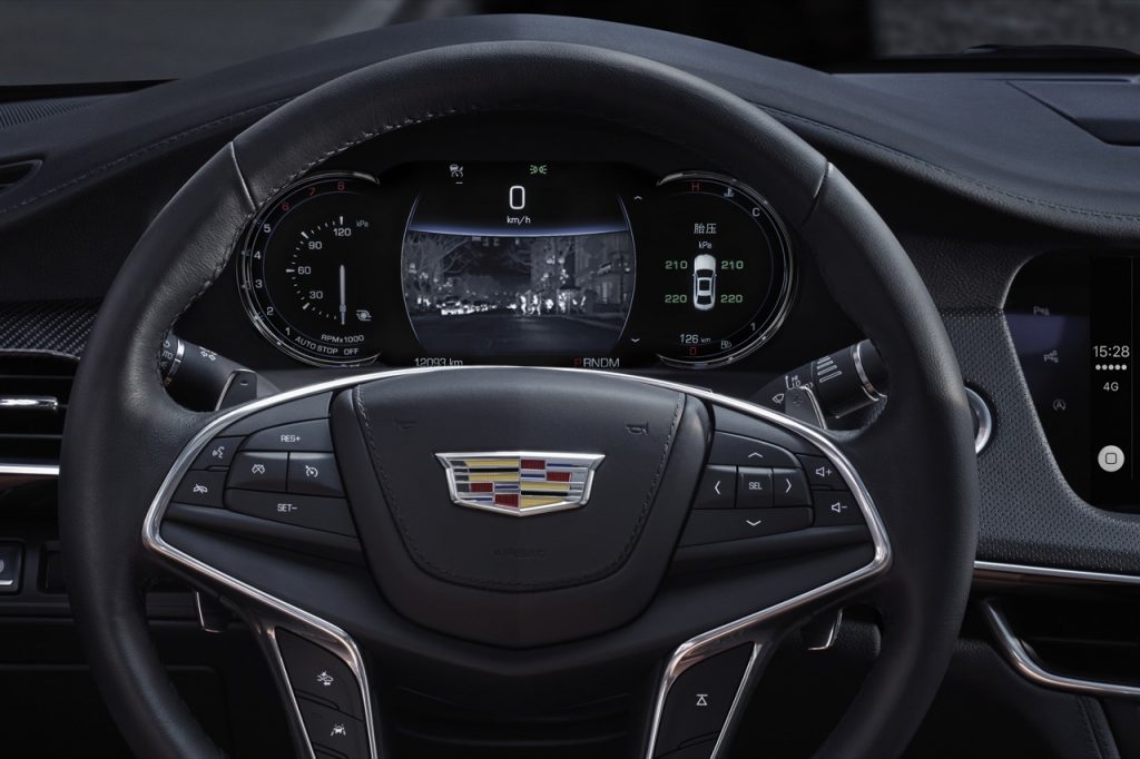 2016 Cadillac CT6 interior gauge cluster and night vision