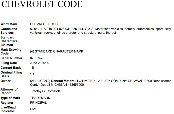 Chevrolet Codes And Explanation