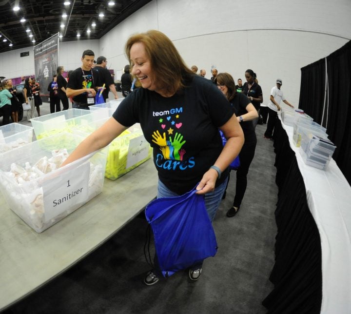 GM Cares volunteering event.