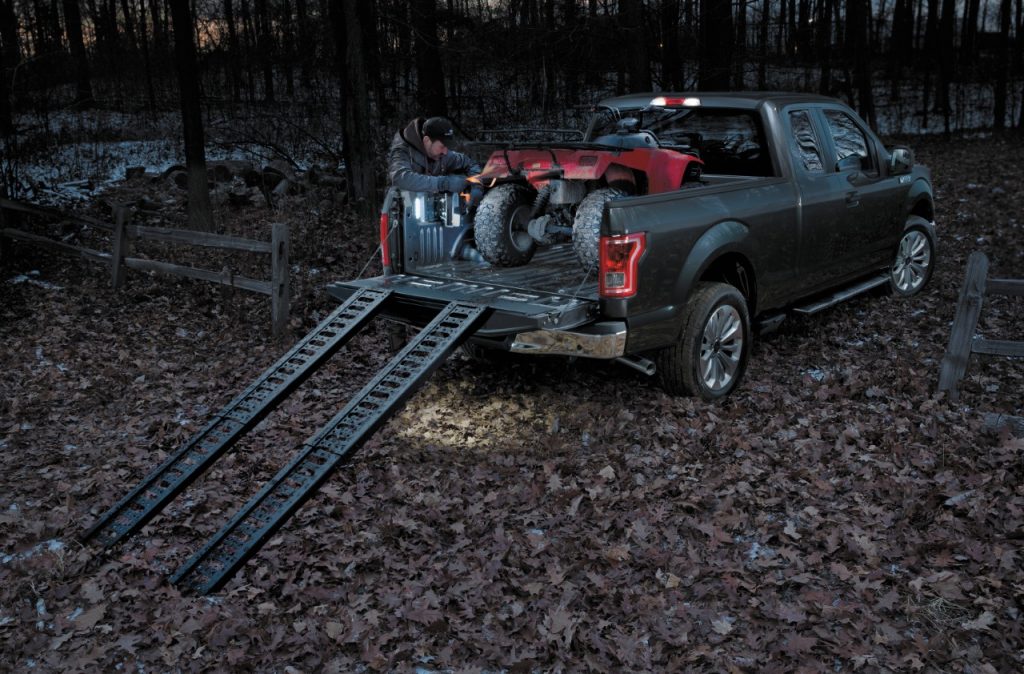 2015 Ford F-150 Stowable Loading Ramps ATV