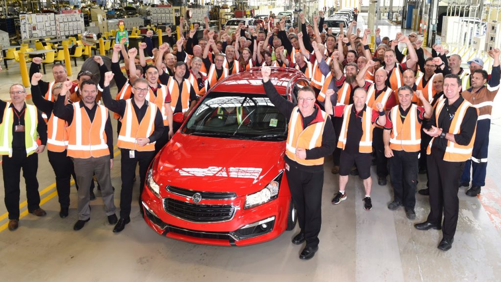 Final Holden Cruze Produced