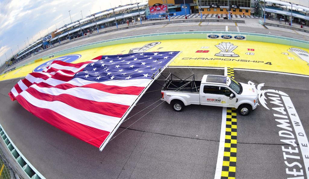 Ford Super Duty Flag Pull Record