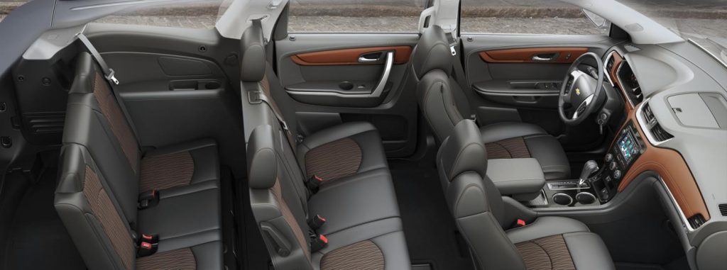 2017 Chevrolet Traverse 8 passenger seating configuration ABC
