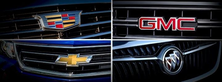 The four logos of GM core brands.