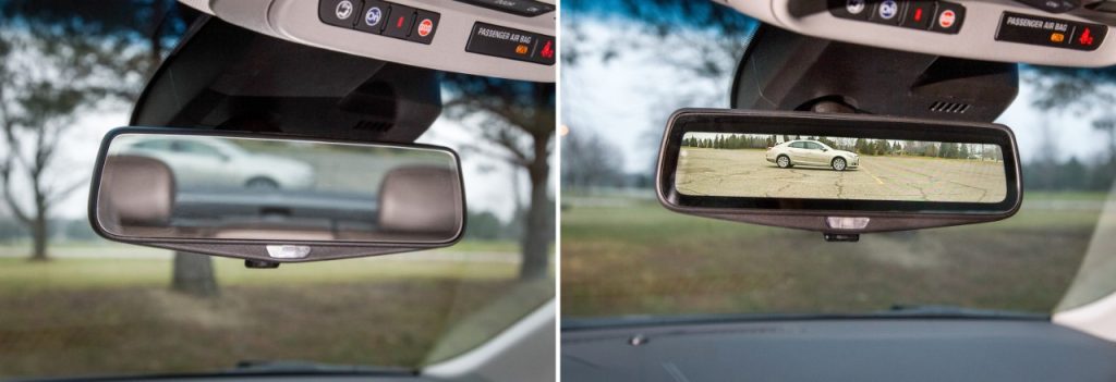 General Motors Cadillac Rear Camera Mirror Comparison 2