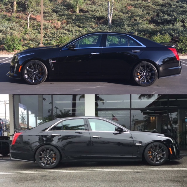 Renick Performance Cadillac CTS-V Drop Before After