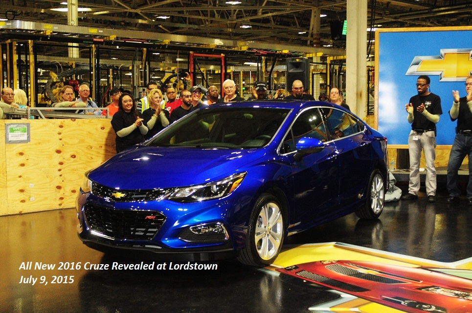 2016 Chevrolet Cruze Reveal July 2015 Lordstown Plant
