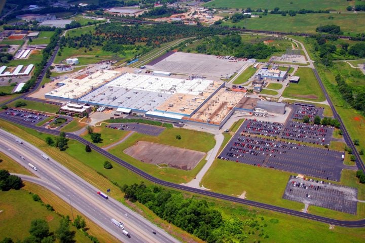Corvette production at the Bowling Green Assembly plant.