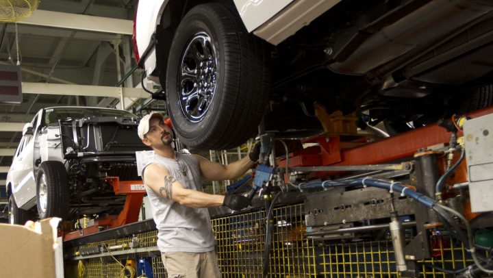 A production facility owned by Detroit-based automaker General Motors.