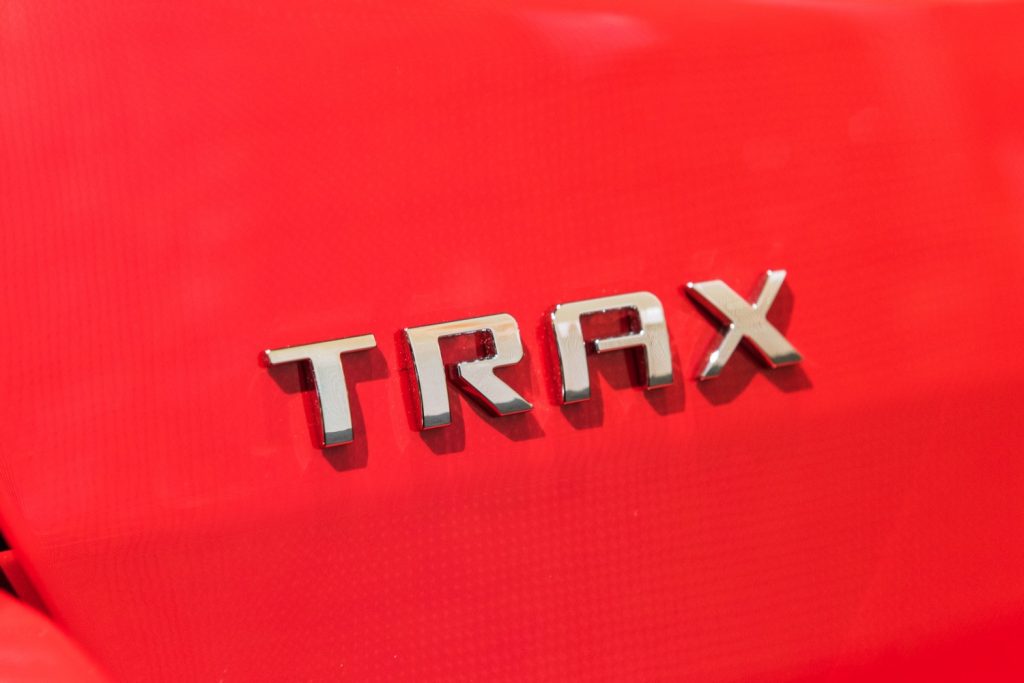 The Chevy Trax logo. 
