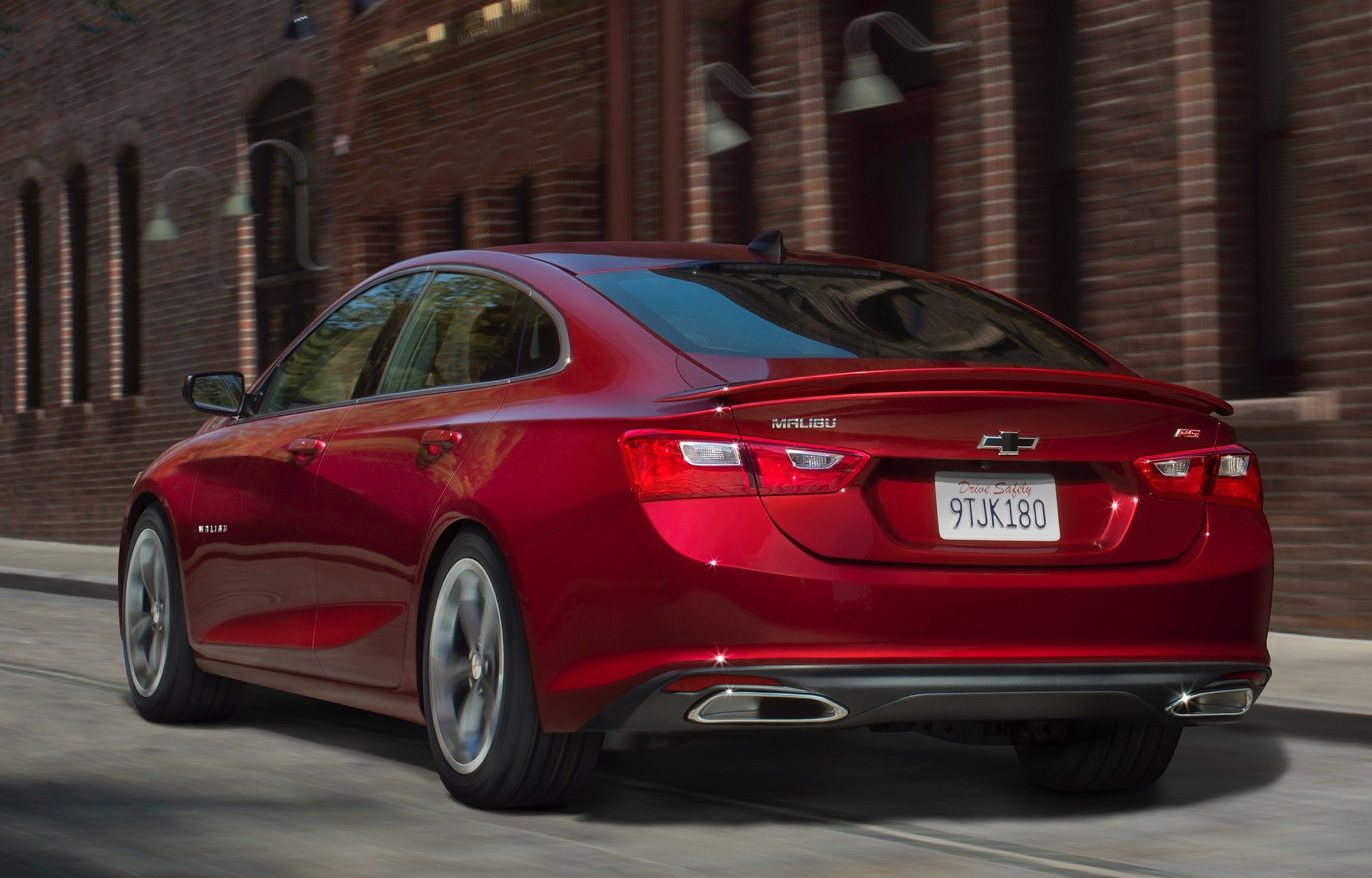 2019 Chevrolet Malibu RS Exterior 002 Rear Three Quarters 1 