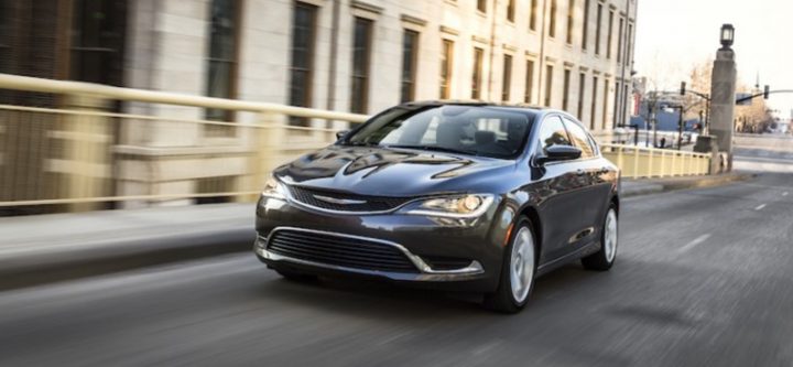 A Chrysler 200 sedan.