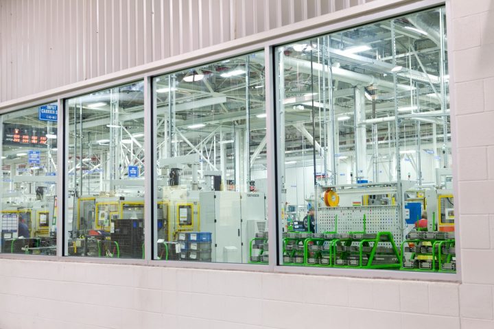 Production underway at the GM St. Catharines plant in Canada.