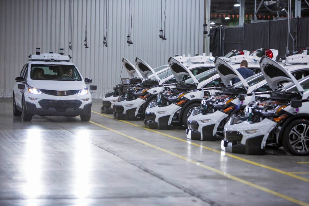Autonomous Chevrolet Bolt EVs At Orion Plant 001