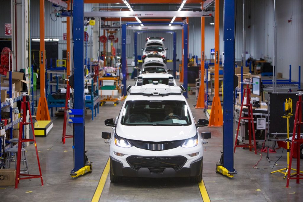 Autonomous Chevrolet Bolt EVs At Orion Plant 002