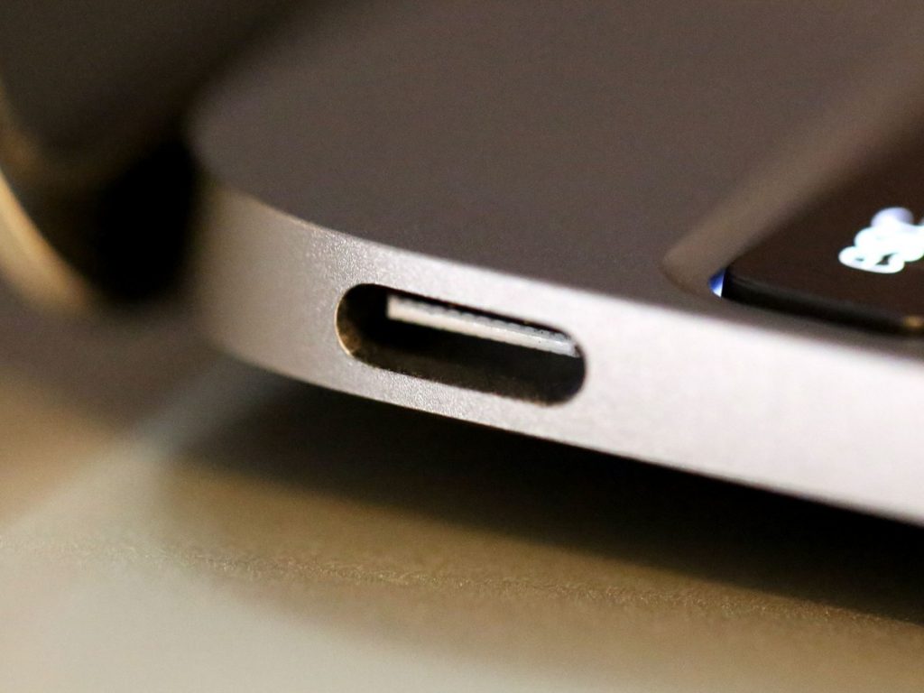 USB-C port on Apple MacBook