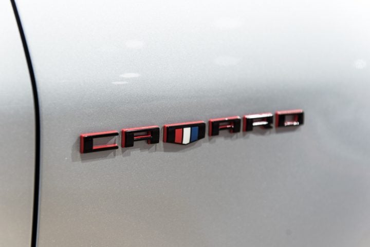 Camaro redline emblem.