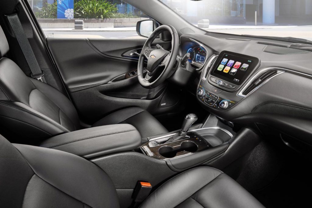 Seat view of the 2018 Chevy Malibu.