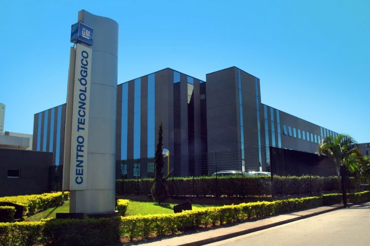 Outside view of the Technology Center in the GM São Caetano do Sul complex in Brazil.