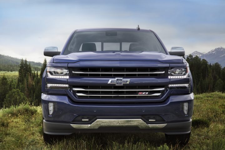 Chevy Silverado Centennial Edition front end.