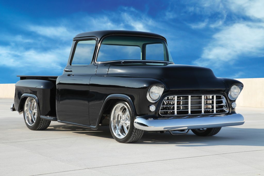 This gem of a vehicle, a 1959 Chevrolet 3100 Custom Pickup, sold for $121,000 in Scottsdale, Arizona in 2014. The truck is completely rebuilt, keeping nothing but the body from the original vehicle. It was built from the ground up beginning with a high-strength chassis complete with a 4-link setup, chrome 9
