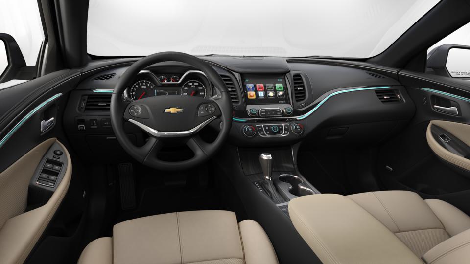 2018 Chevrolet Impala in Jet Black leather interior with Light Wheat accents HG0