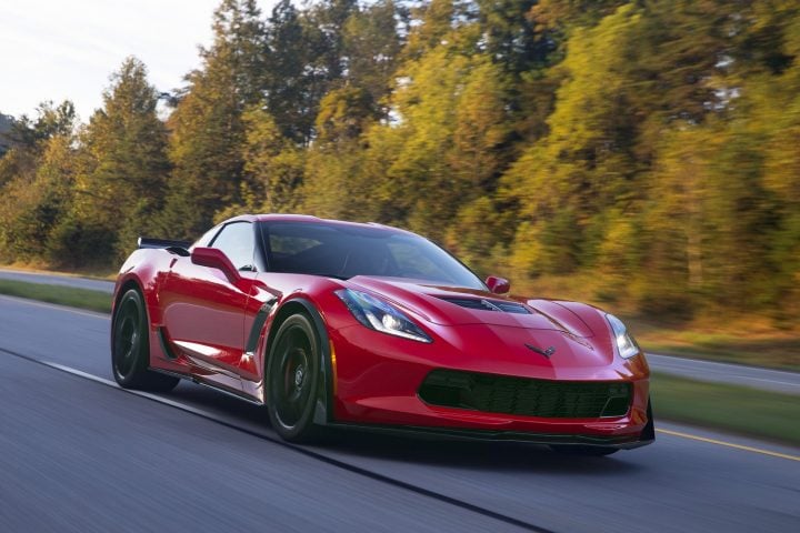 Select Chevy Camaro and C7 Chevy Corvette units are recalled due to a power steering loss issue. Shown here is a 2018 Corvette Z06.
