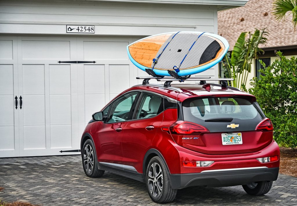 2017 Chevrolet Bolt EV Exterior 048 roof rack and kayak