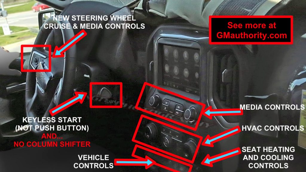 2019 Chevrolet Silverado 1500 Interior Spy Shot - New Features