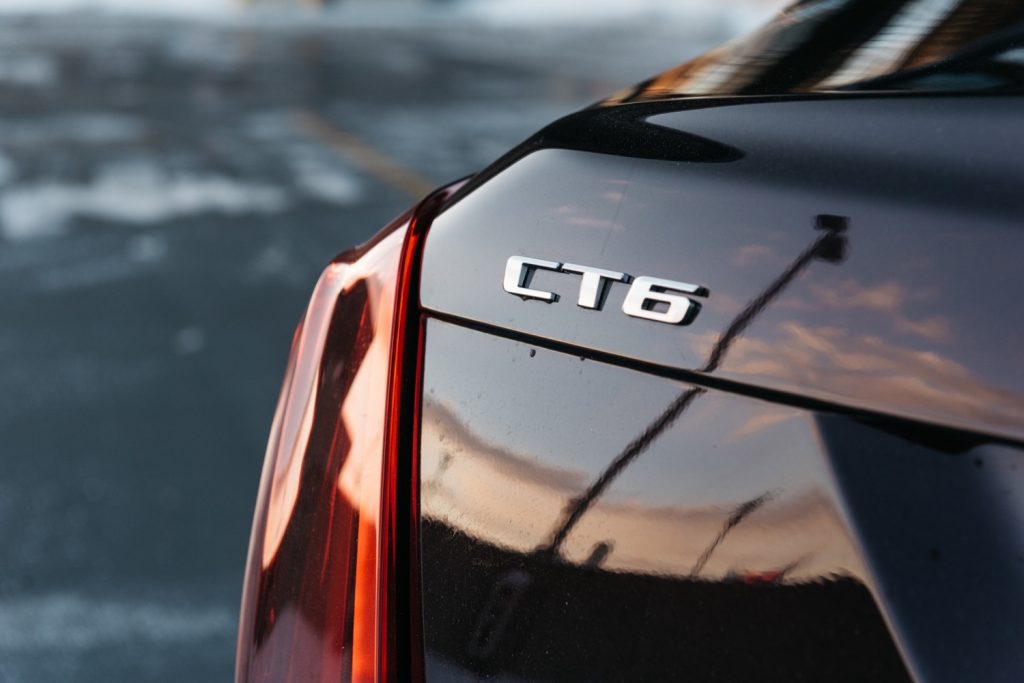 2018 Cadillac CT6 PHEV exterior - GM Authority 018 CT6 logo badge