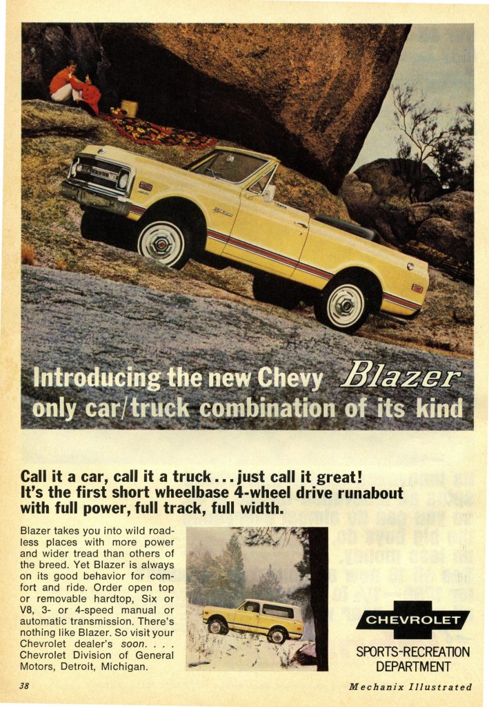 1969 Chevrolet Blazer Ad