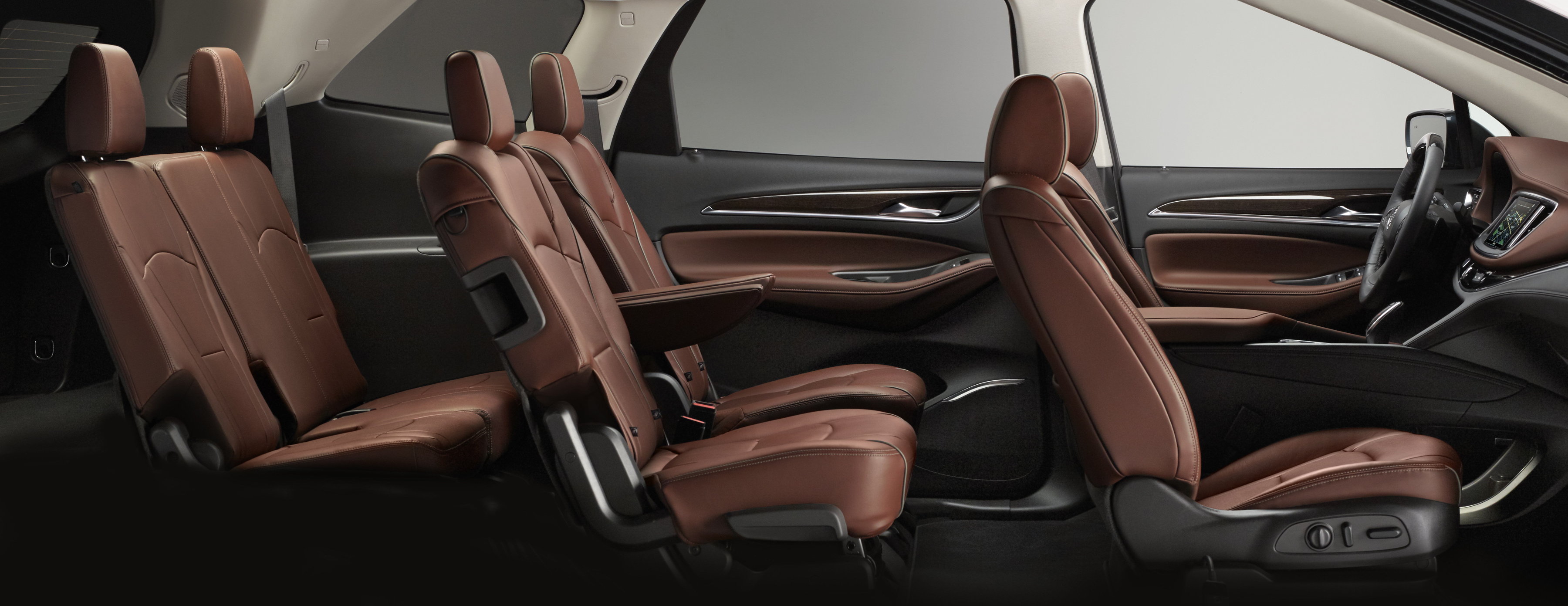 2018 Buick Enclave Avenir Interior 004 - side profile cutaway - all three rows