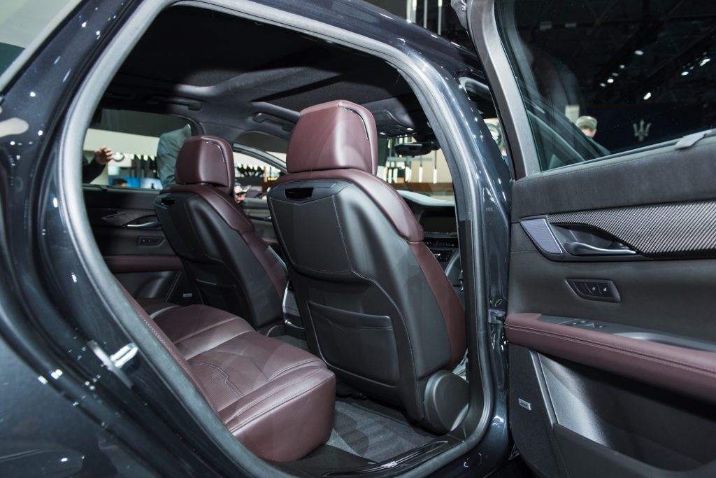 2019 Cadillac CT6 V-Sport interior - 2018 New York Auto Show live 015 - rear seats