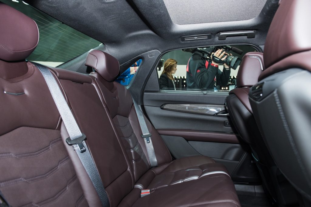 2019 Cadillac CT6 V-Sport interior - 2018 New York Auto Show live 018 - rear seats