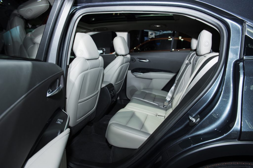 2019 Cadillac XT4 Premium Luxury interior - 2018 New York Auto Show live 020 - rear seats and second row