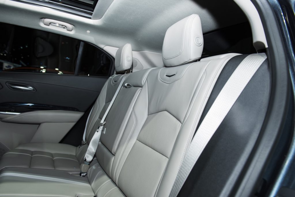 2019 Cadillac XT4 Premium Luxury interior - 2018 New York Auto Show live 022 - rear seats