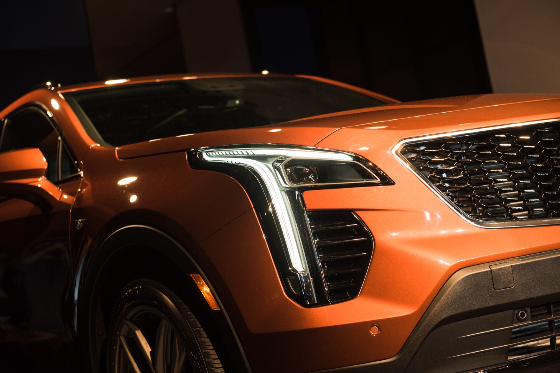 2019 Cadillac XT4 exterior live reveal 006 headlight | GM Authority