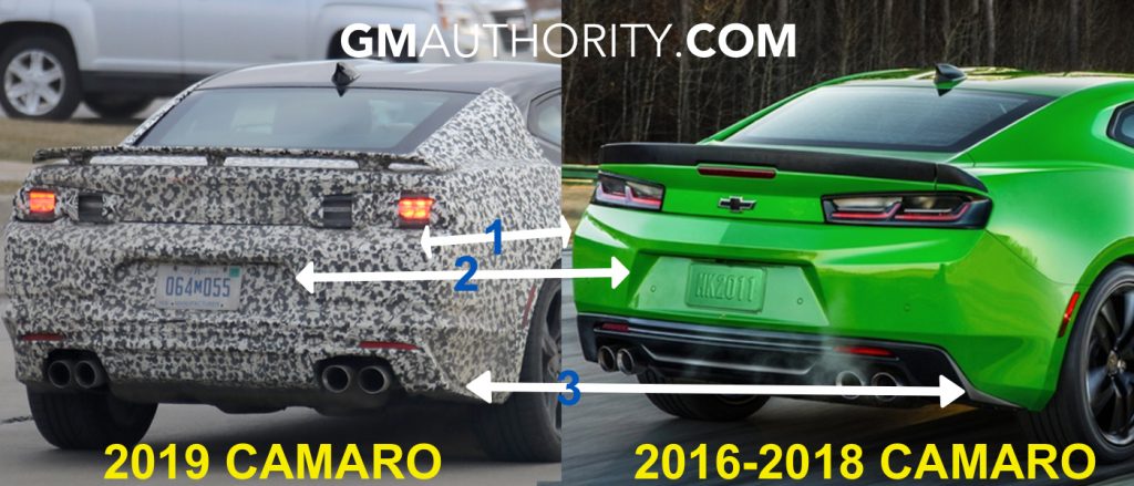 2019 Camaro Spy Shot vs 2017 Camaro - Rear 04-11-54-000