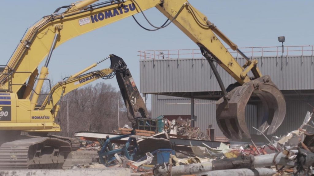 Demolition at GM Janesville Plant