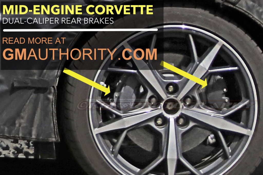 Mid-Engine Corvette Dual Caliper Rear Brake Design - Spy Shots