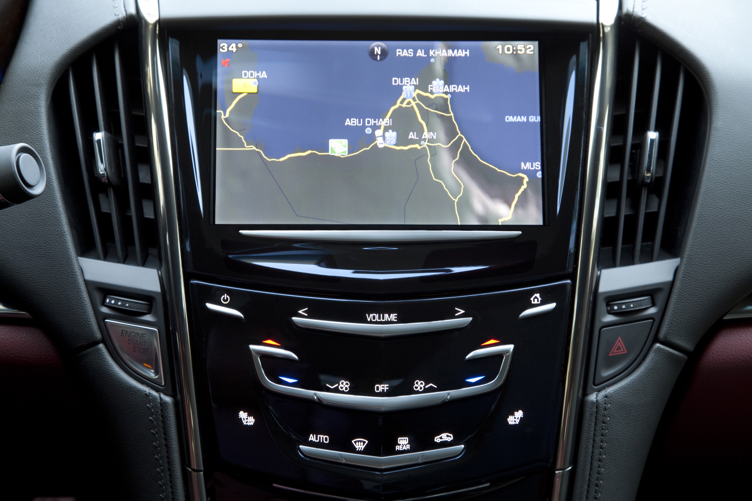 2015 Cadillac ATS Coupe Interior 006 – CUE system navigation | GM Authority